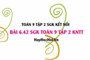 Bài 6.42 SGK Toán 9 tập 2 Kết nối tri thức